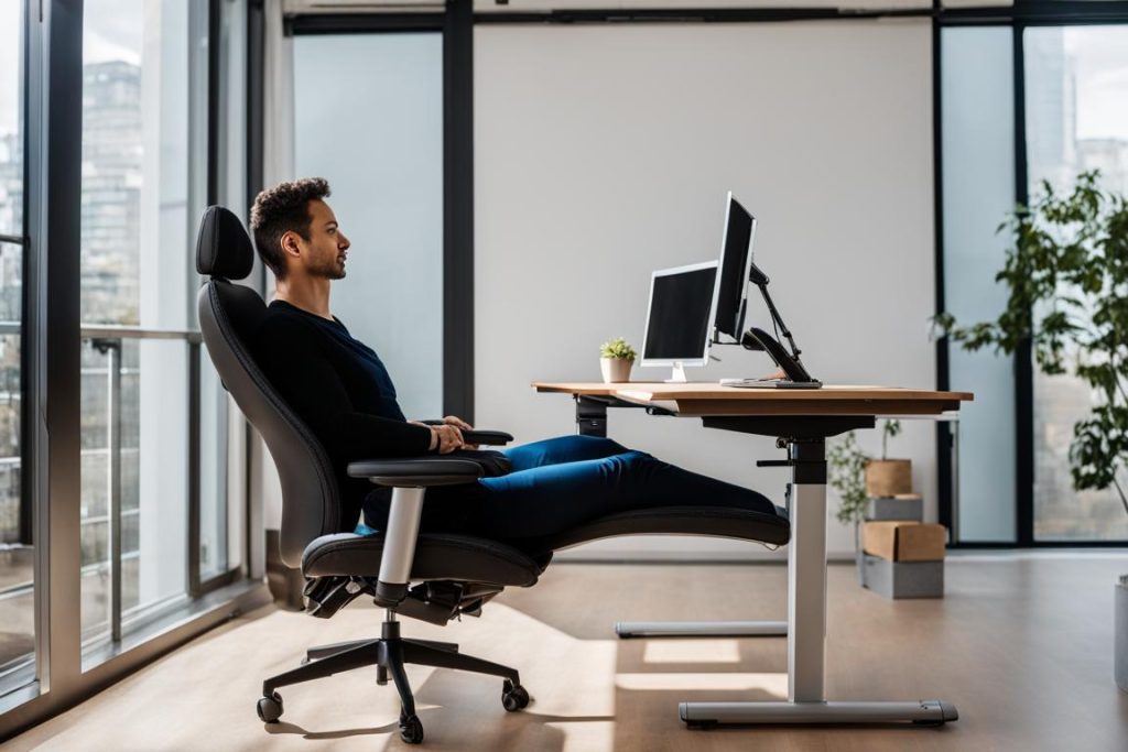 choosing the right desk and chair for tall individuals