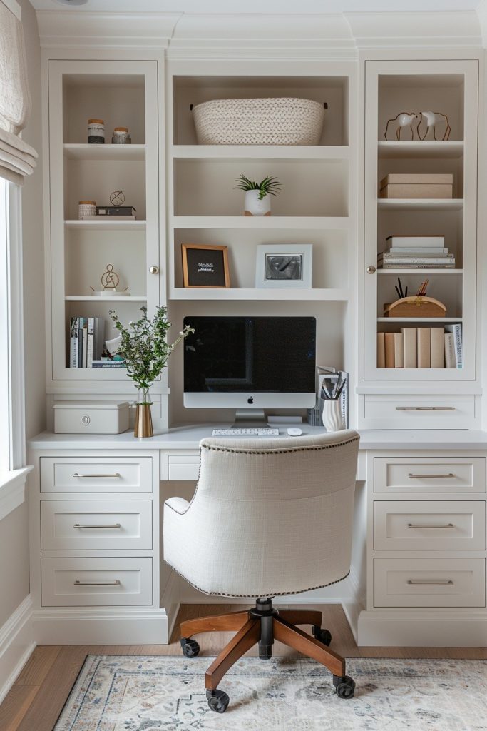 Desk with Built-In Storage