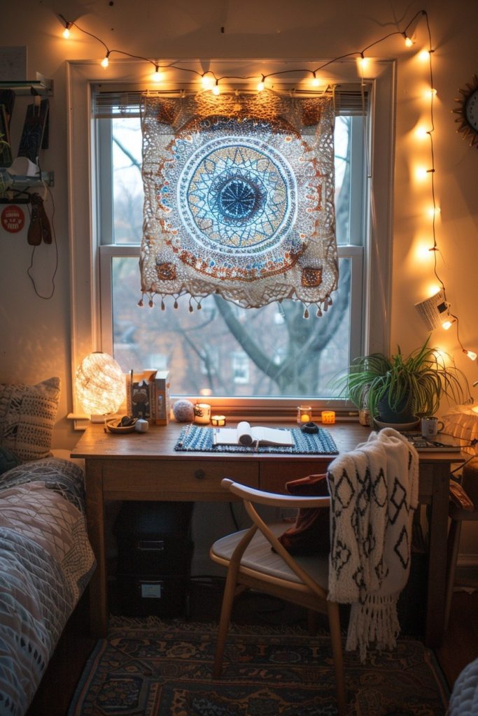 Dorm Desk Oasis by the Window