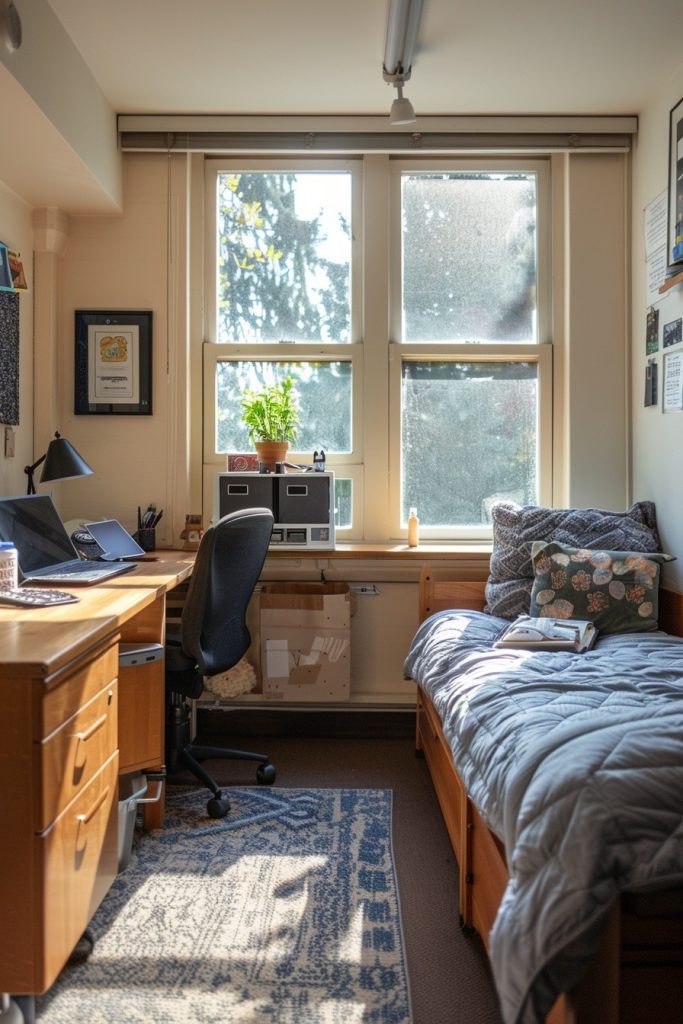 Student-Friendly Dorm Window Desk Designs