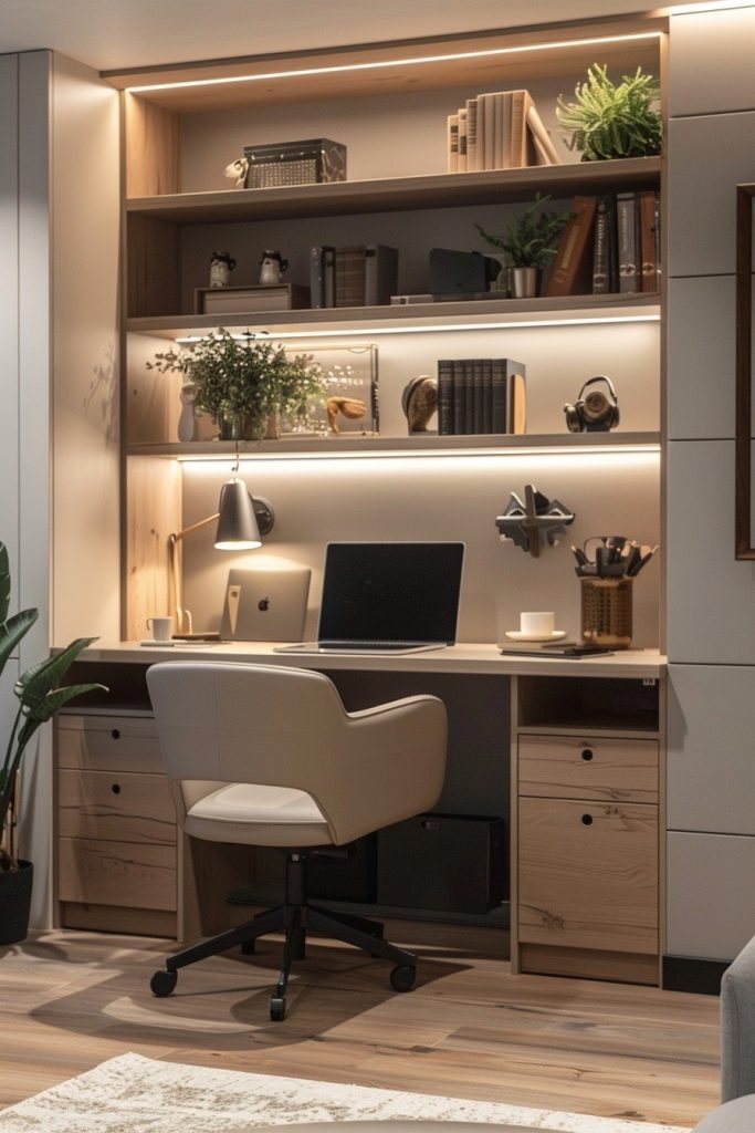 Wall-Mounted Workspace