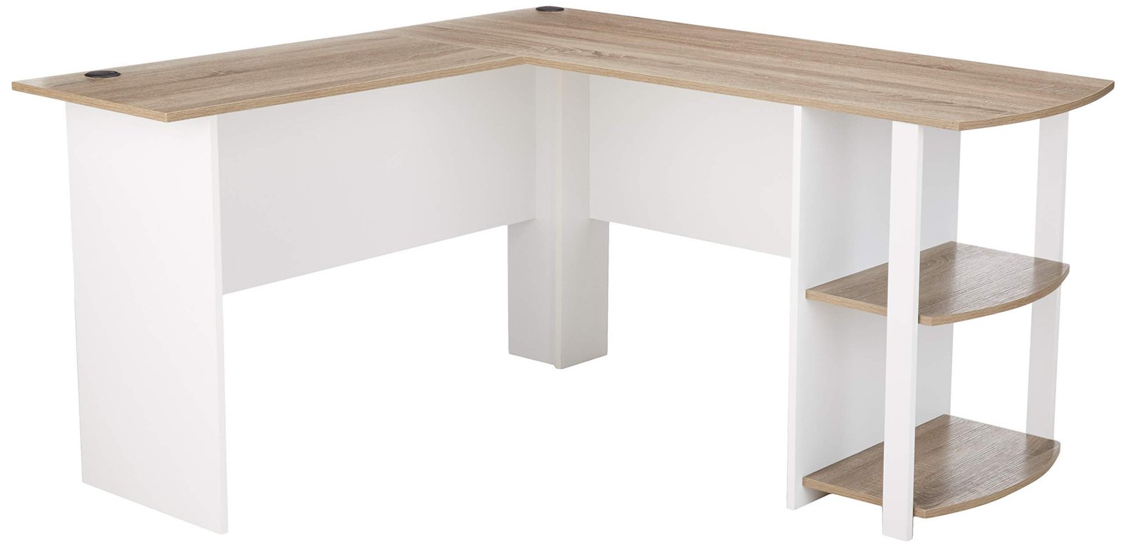 Ameriwood Home Dakota L-Shaped Desk with Bookshelves