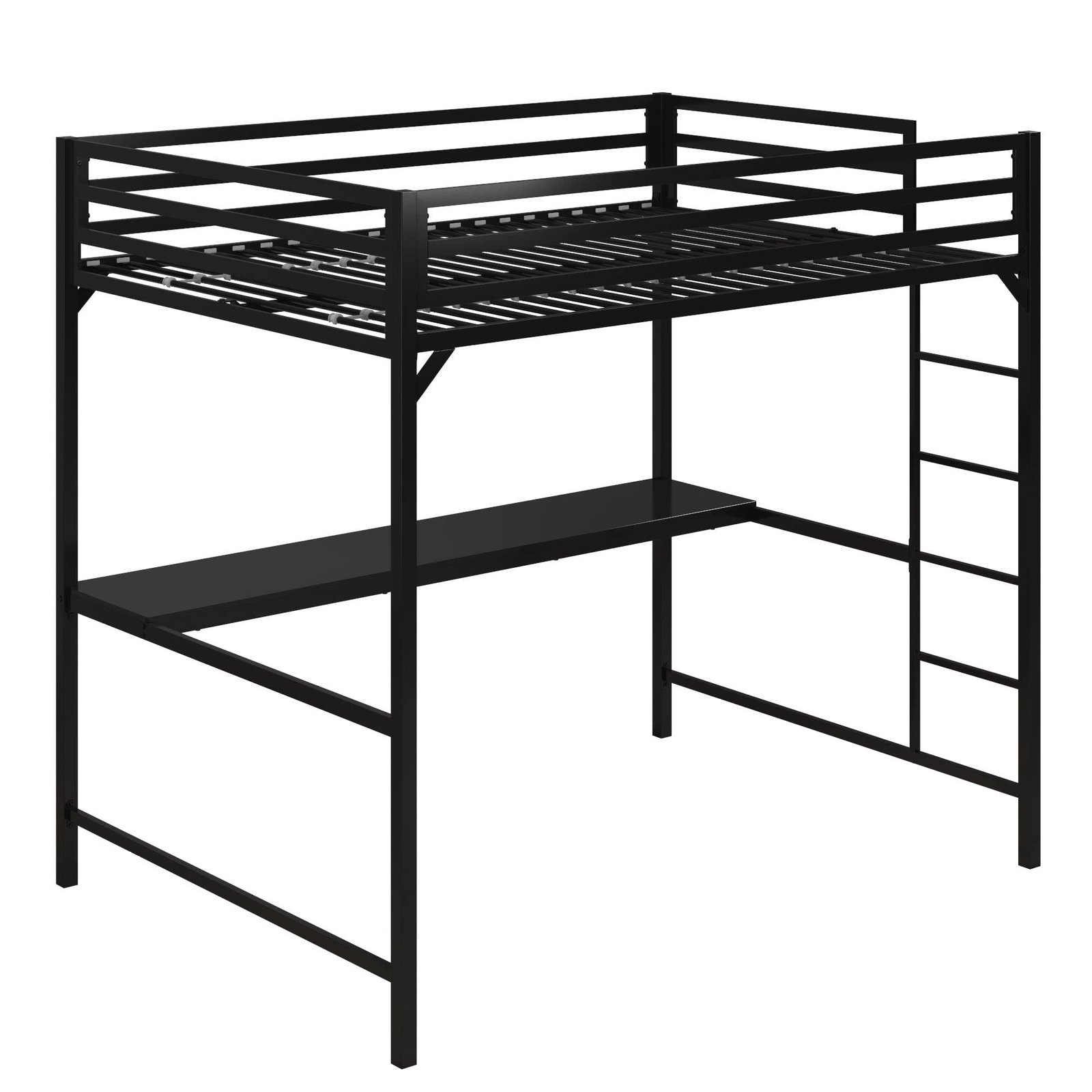 DHP Miles Metal Full Loft Bed with Desk