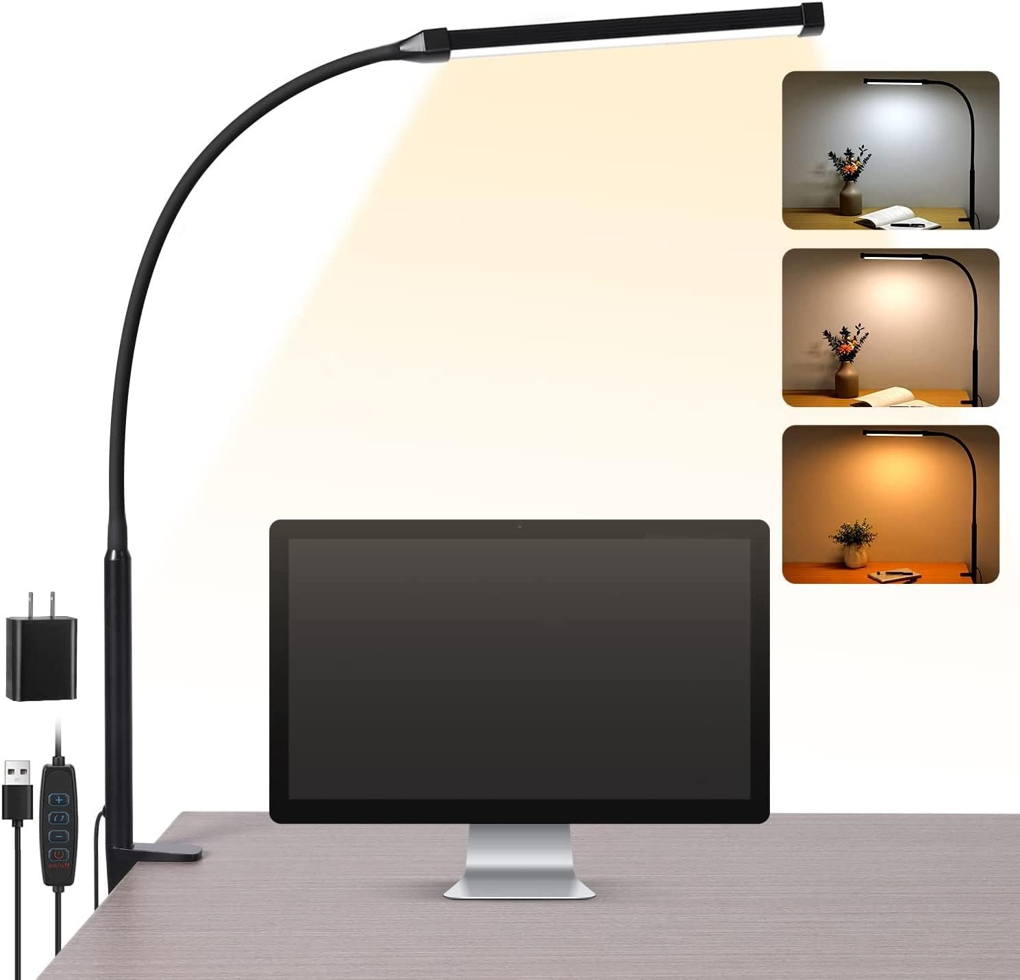 Voncerus LED Desk lamp with Clamp