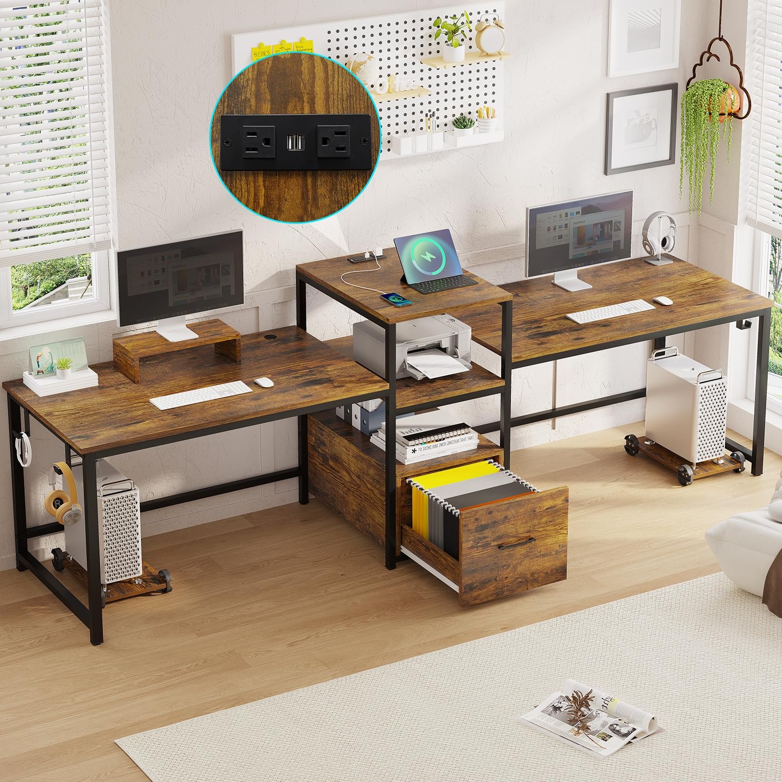 SEDETA 98" Home Office Desk