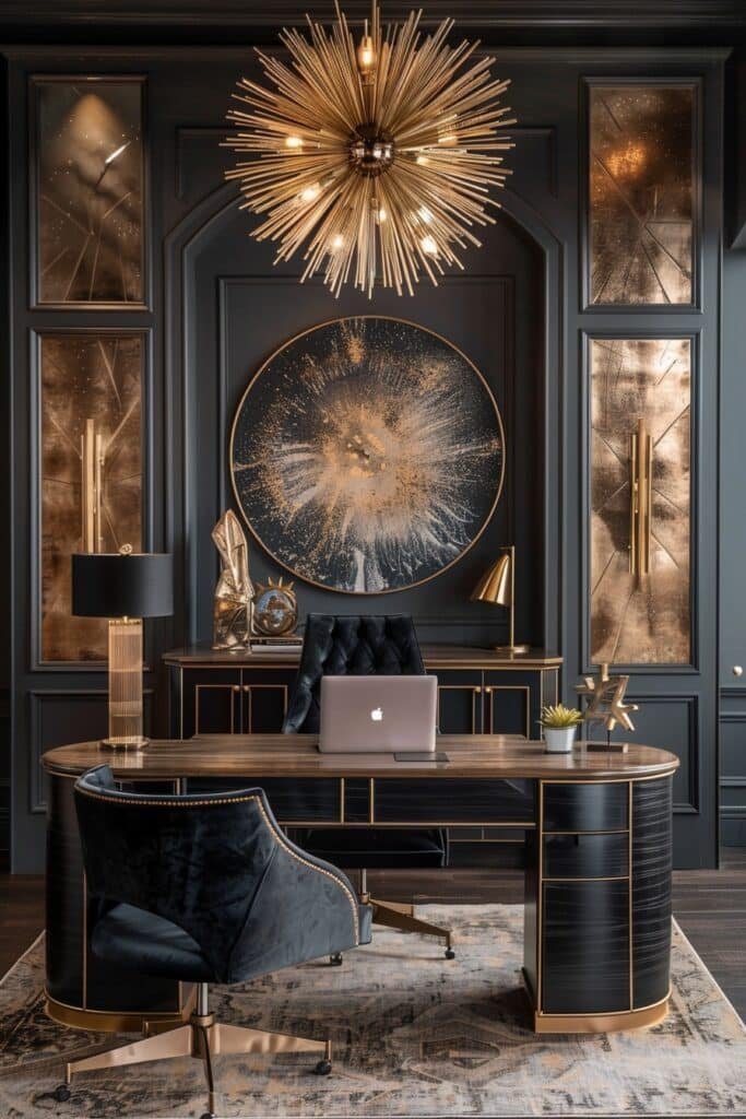 Art Deco Inspired Home Office Styles