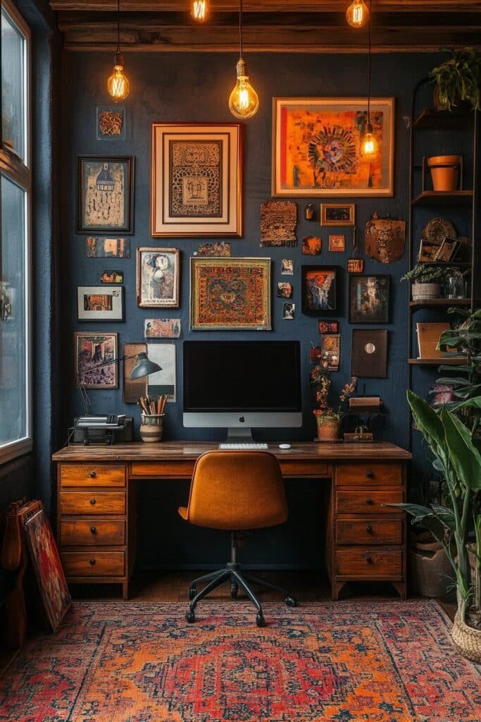 Bohemian Chic Workspace