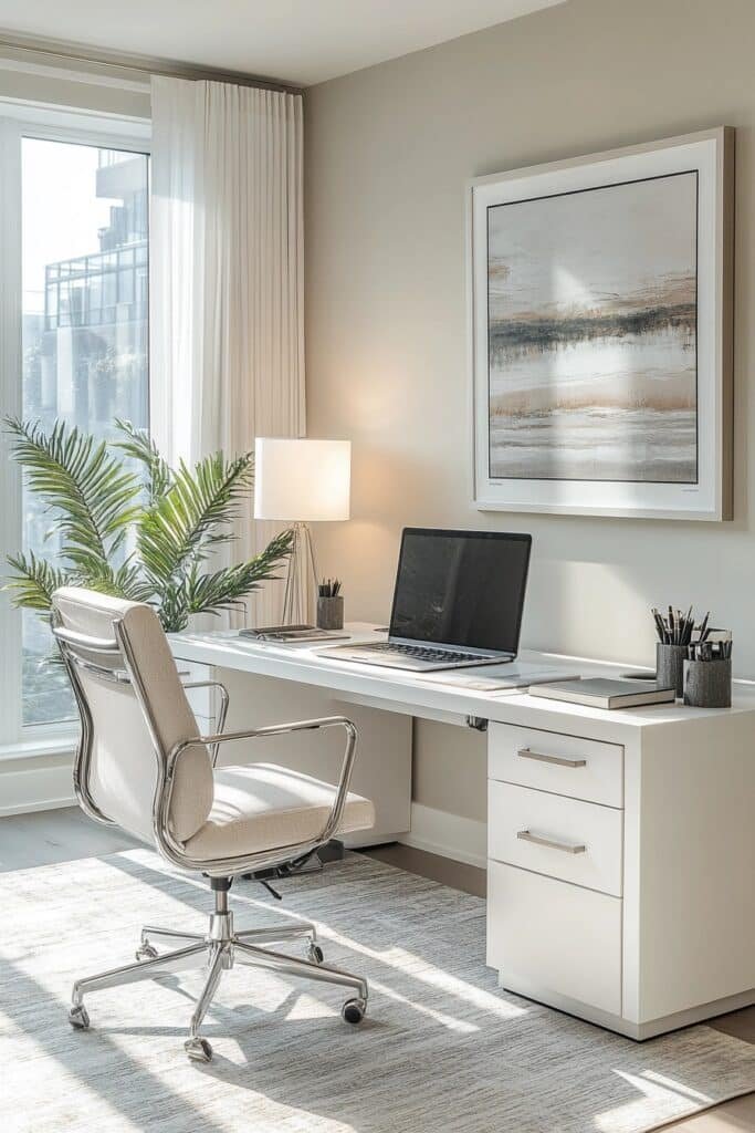 Bright, Clean, and Simple Work Space