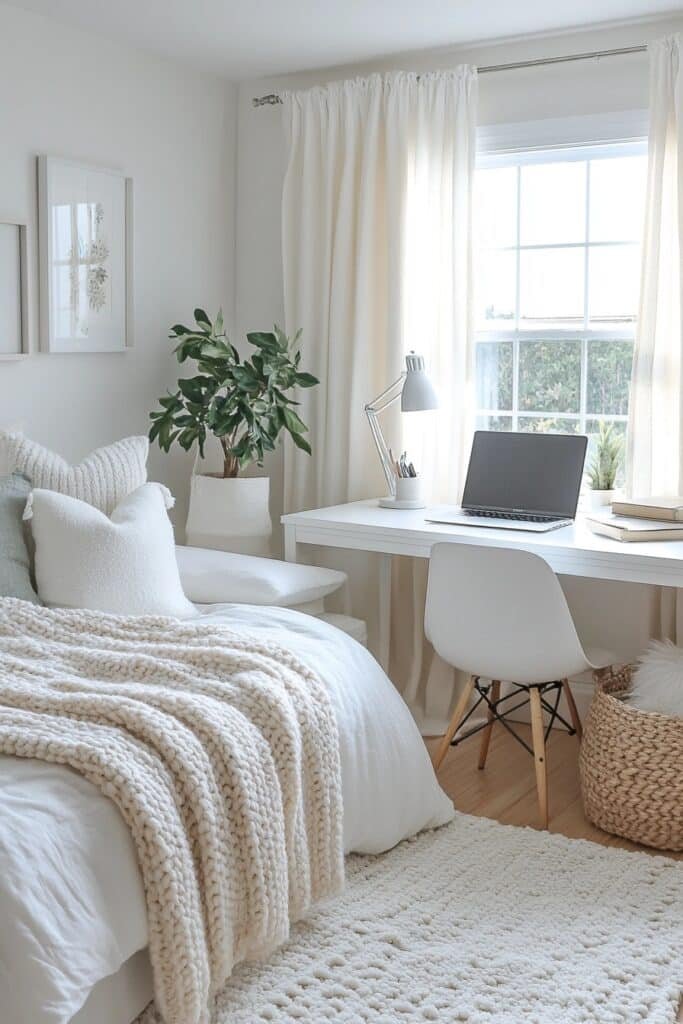 Bright Whites Office Guest Room