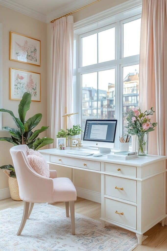 Bright and Airy Study Room