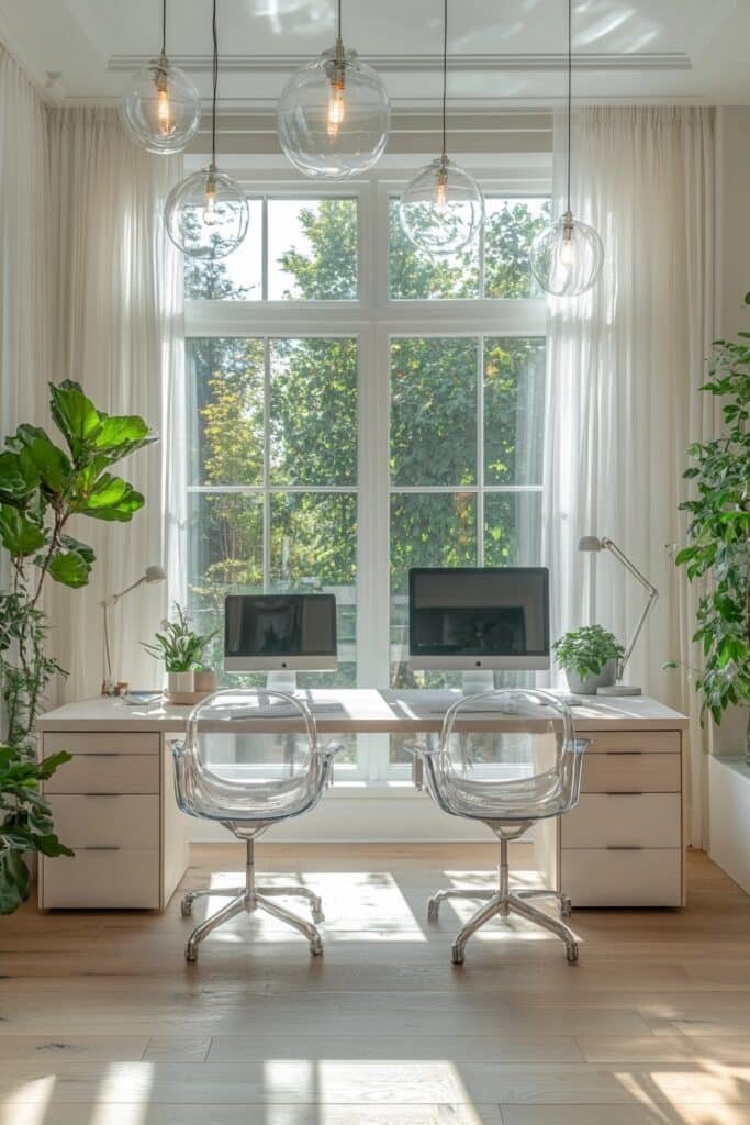 Bright and Airy Two-Person Office