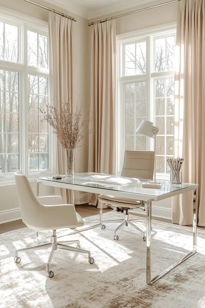 Bright and Airy Workspace Design