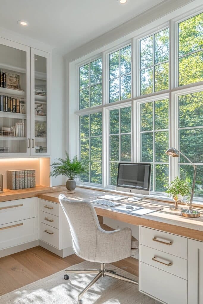 Bright and Organized Desk Setup