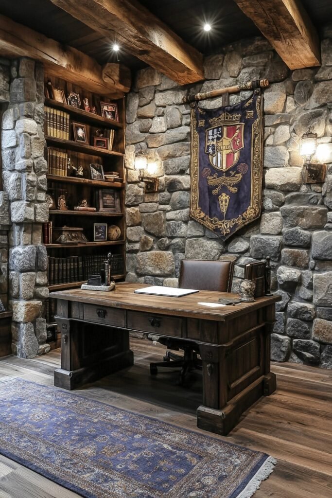 Castle Fortress Study Room