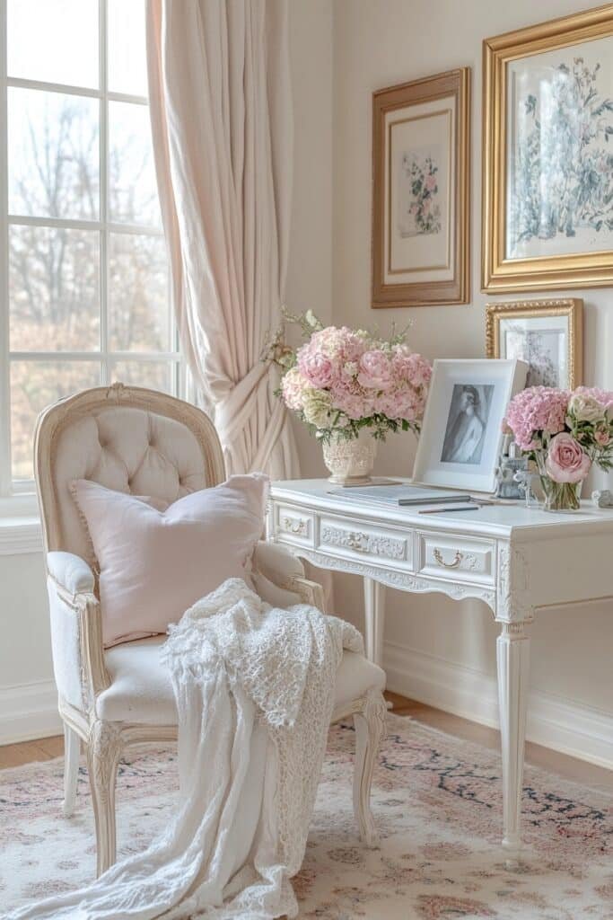 Chic Feminine Home Office Styles