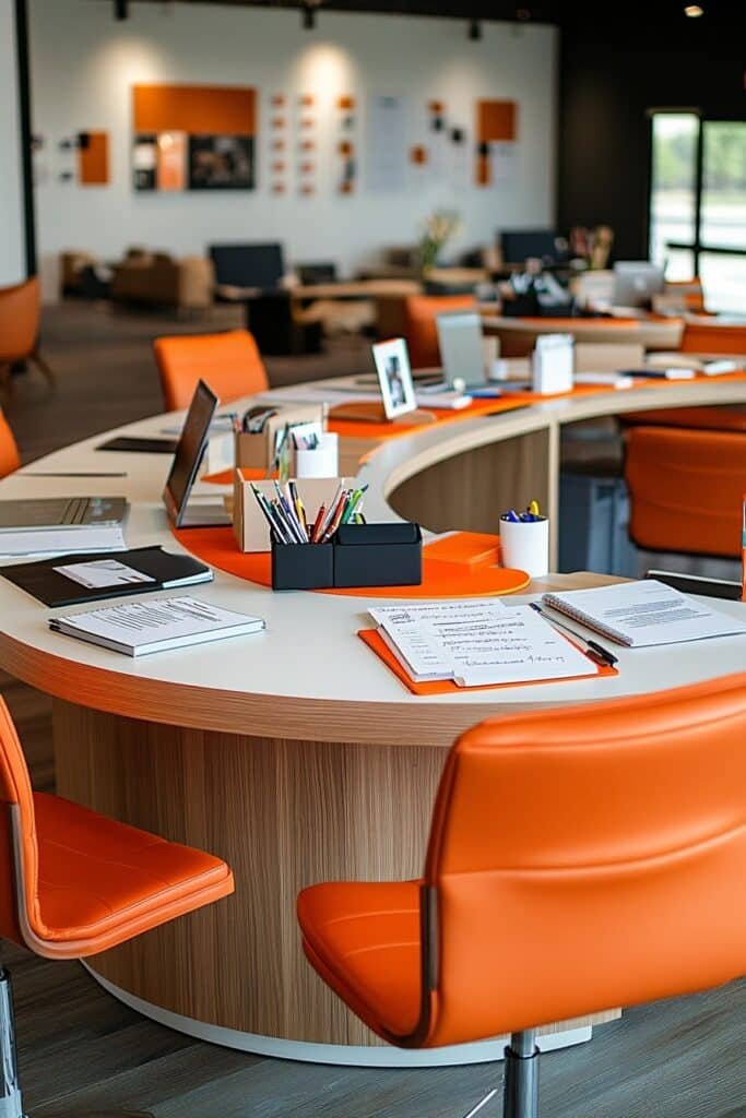 Collaborative Pen Desk Setup