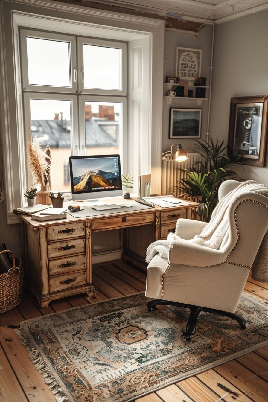 Curated visual reference: Gallery Detail: 29 Cozy Home Office Ideas To Make Your Home Office