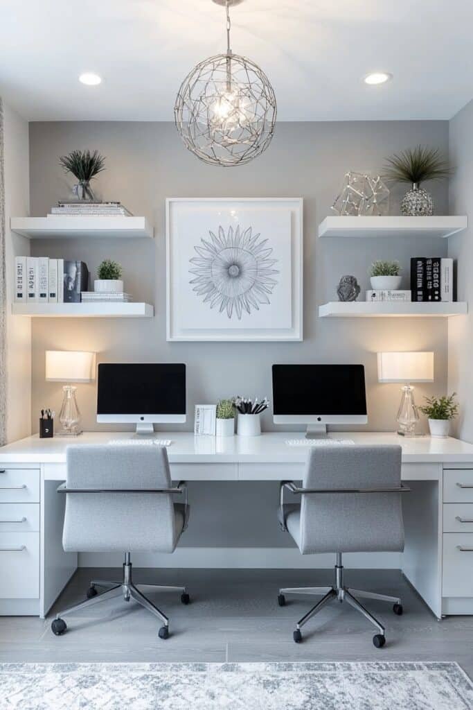 Contemporary Side-by-Side Workstations