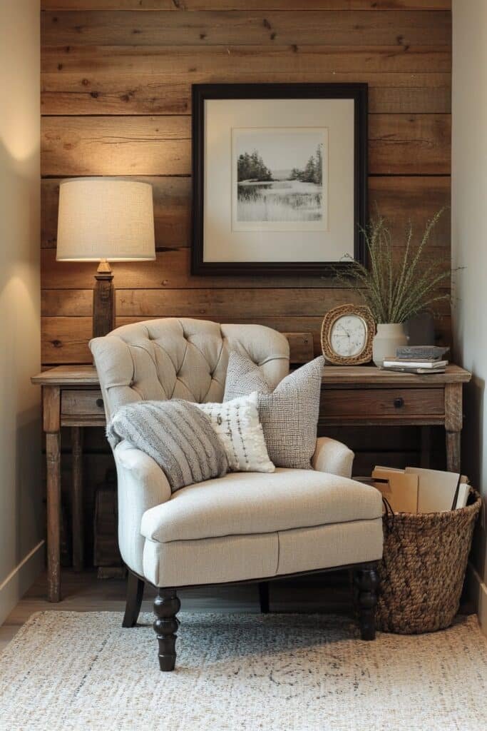 Cozy Farmhouse Reading Nook