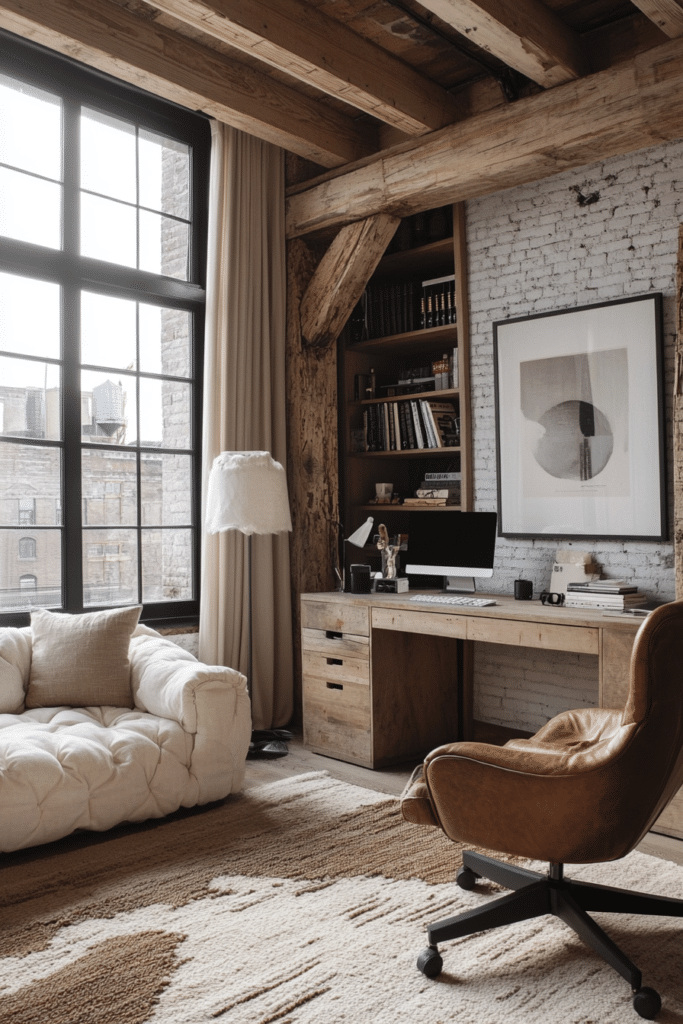 Cozy Loft Home Office