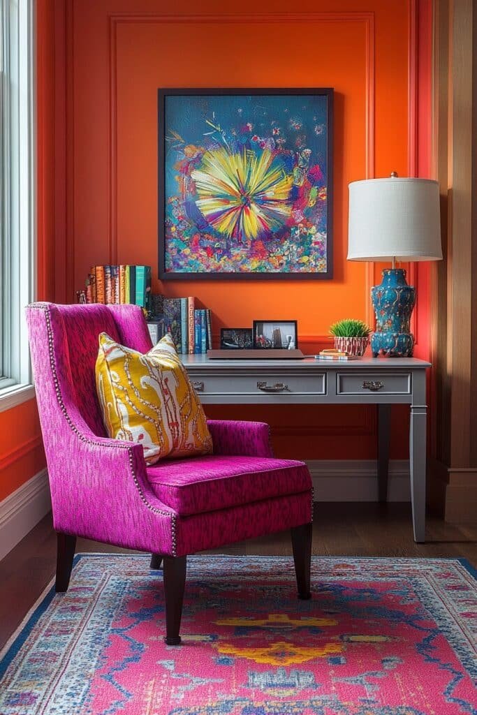 Creative and Colorful Home Office Spaces