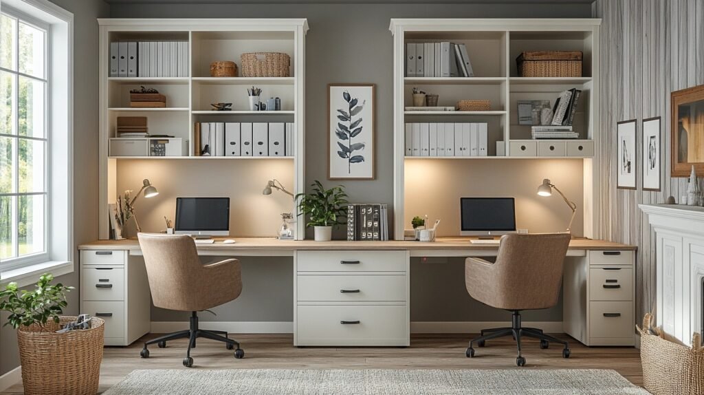 Dual Desk Home Office