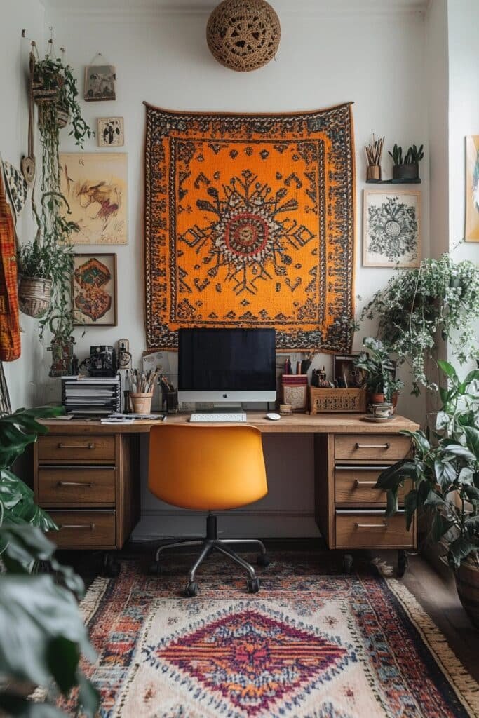 Eclectic Home Office Decor