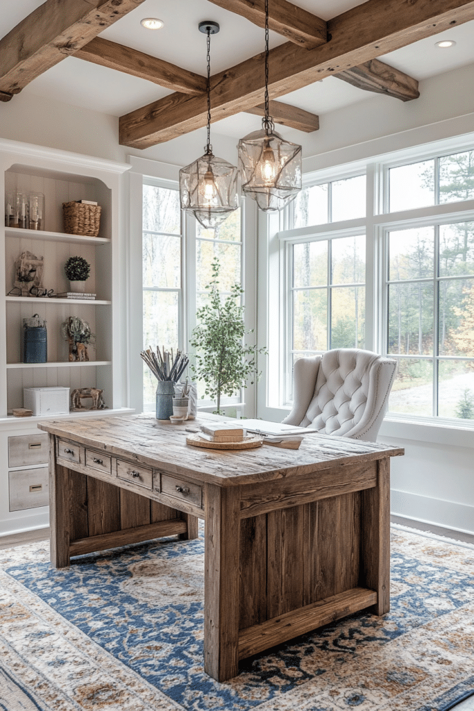 Farmhouse Chic Home Office