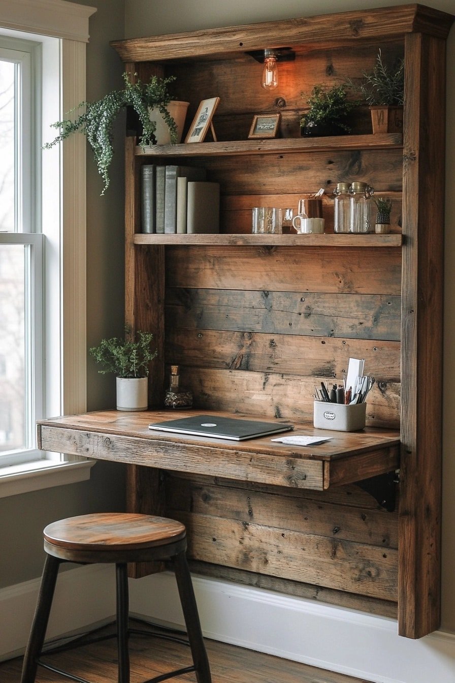 29 Small Home Office Farmhouse Style Ideas for a Cozy Workspace - DeskHive