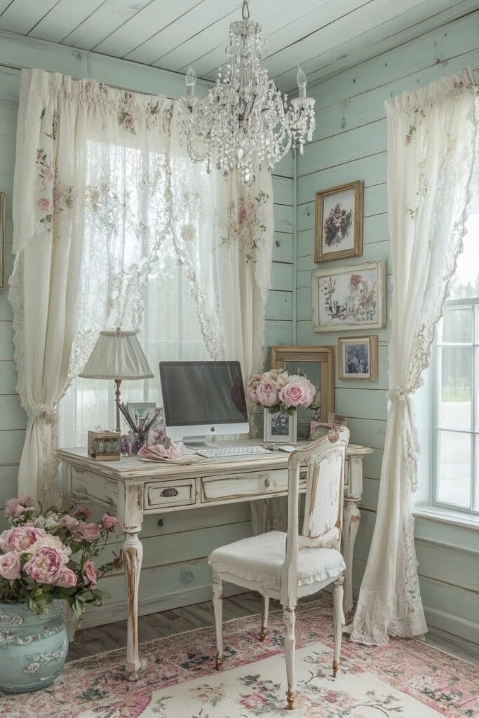 French Country Home Office Design