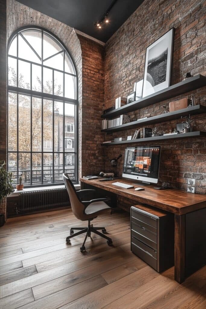 High Ceiling Loft Office