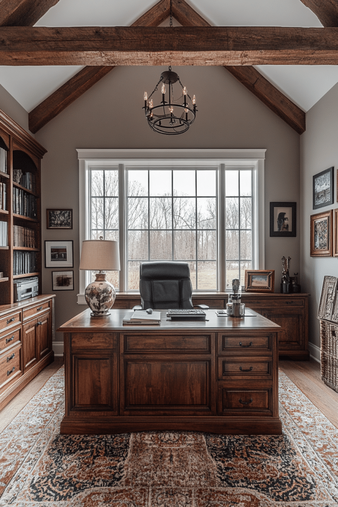 Home Office with Architectural Accents