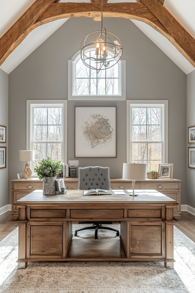 Home Office with Architectural Details