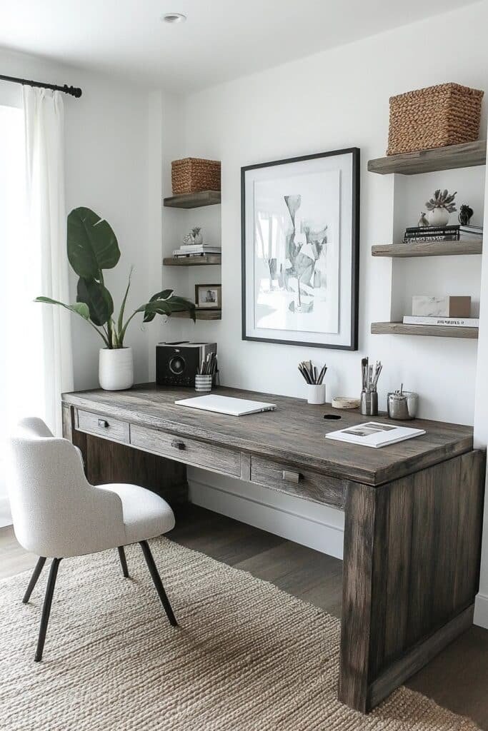 Home Office with Minimalist Decor