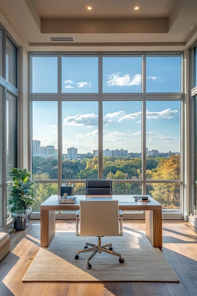 Home Office with Panoramic Views