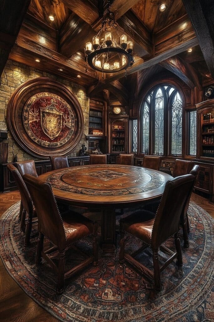 Knight's Round Table Study Room