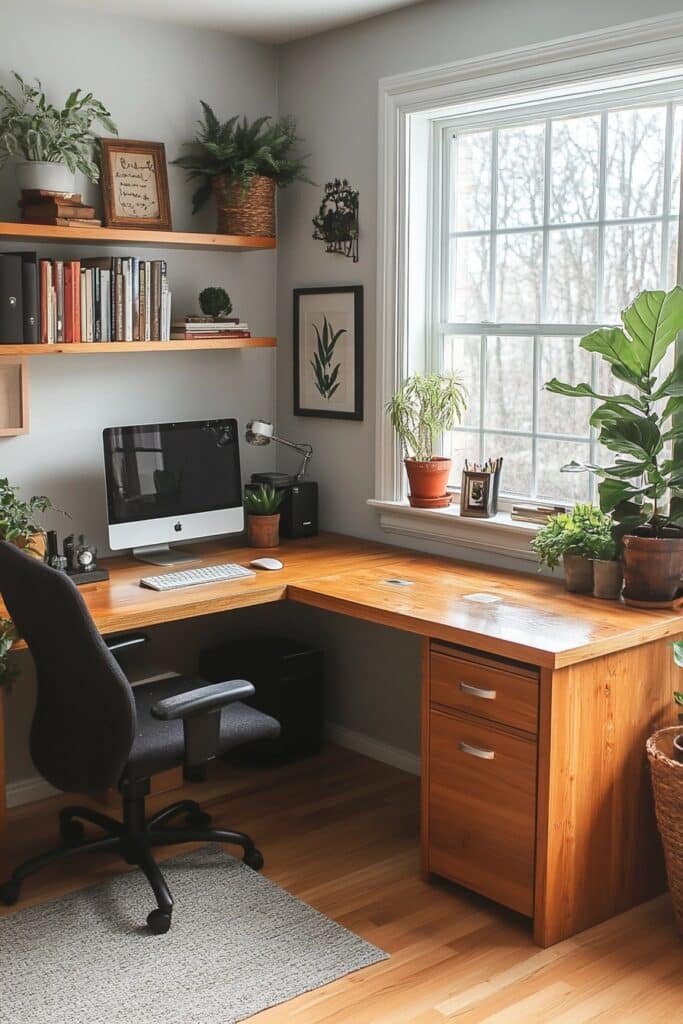 L-Shaped Desk Layout