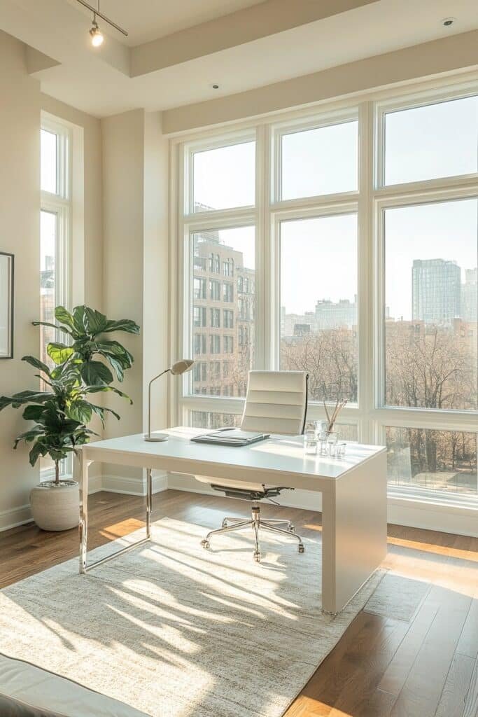 Light-Filled Home Workspace