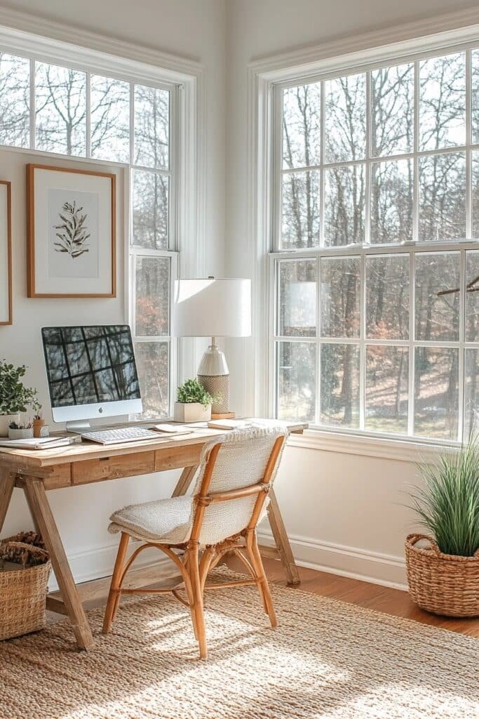 Light-Filled Office with Large Windows