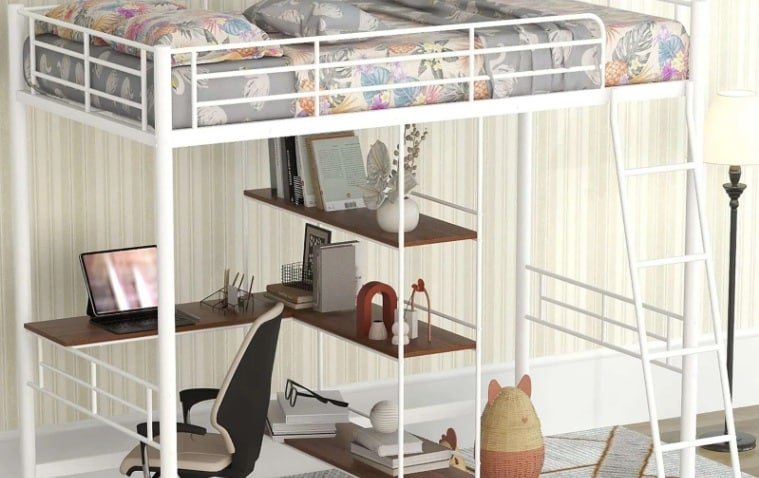 Loft Bed with Desk