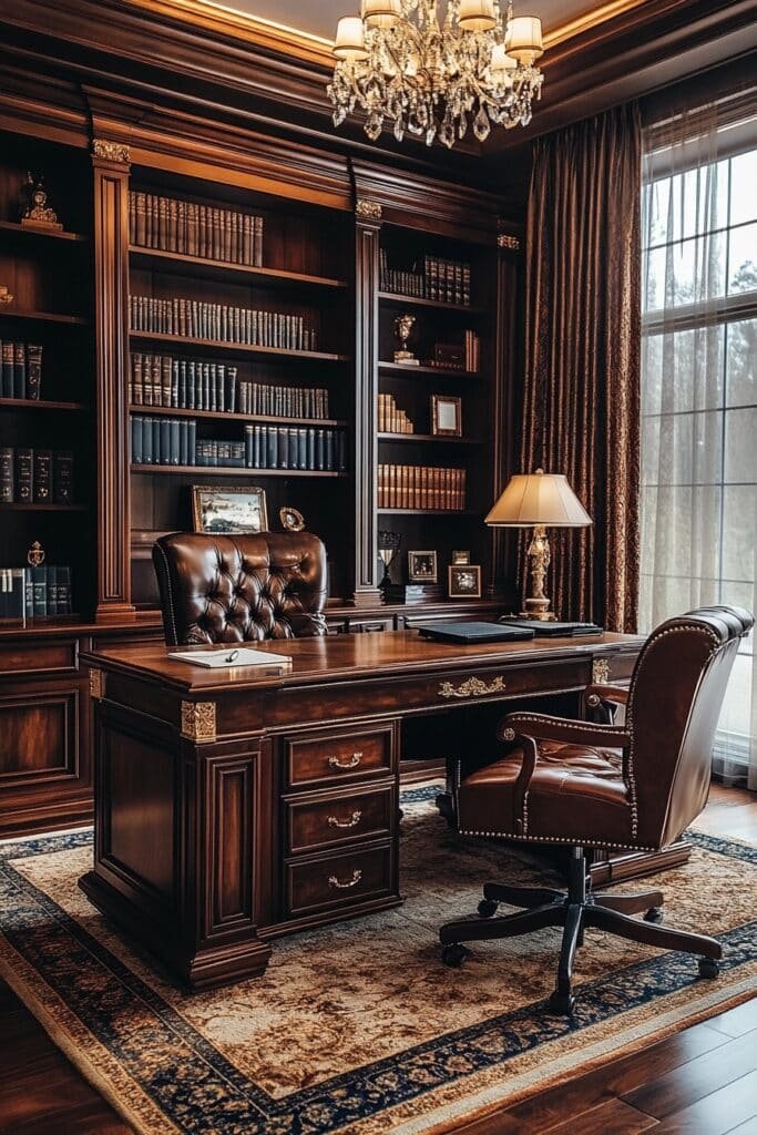 Luxurious and Opulent Home Office Designs