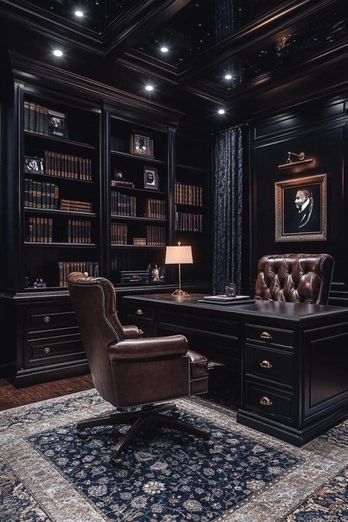 Masculine Home Office Designs