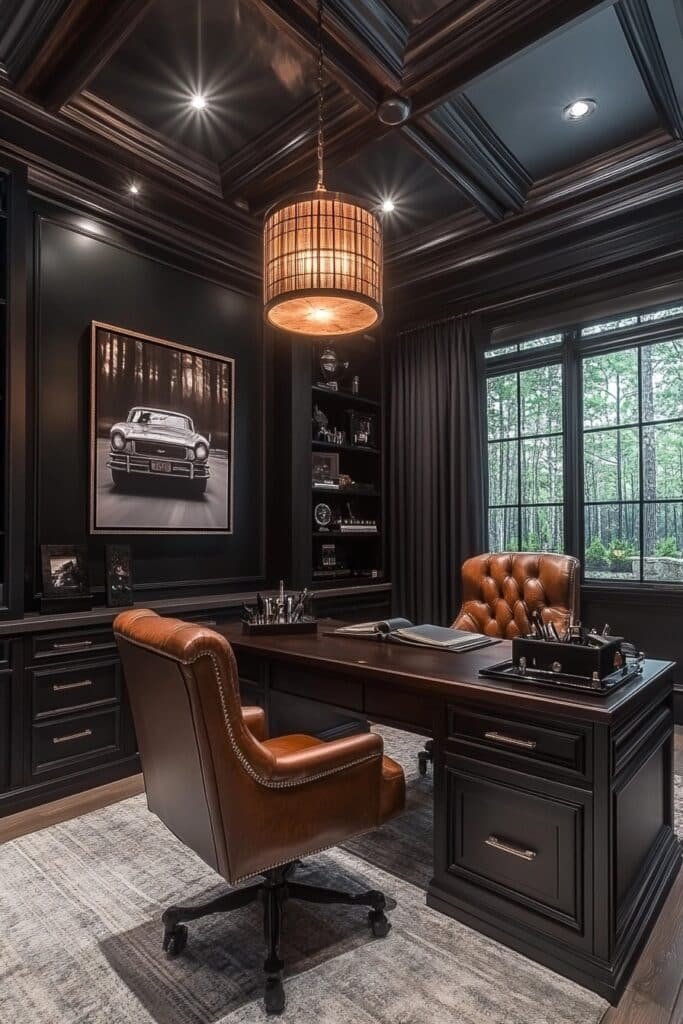 Masculine Home Office Themes