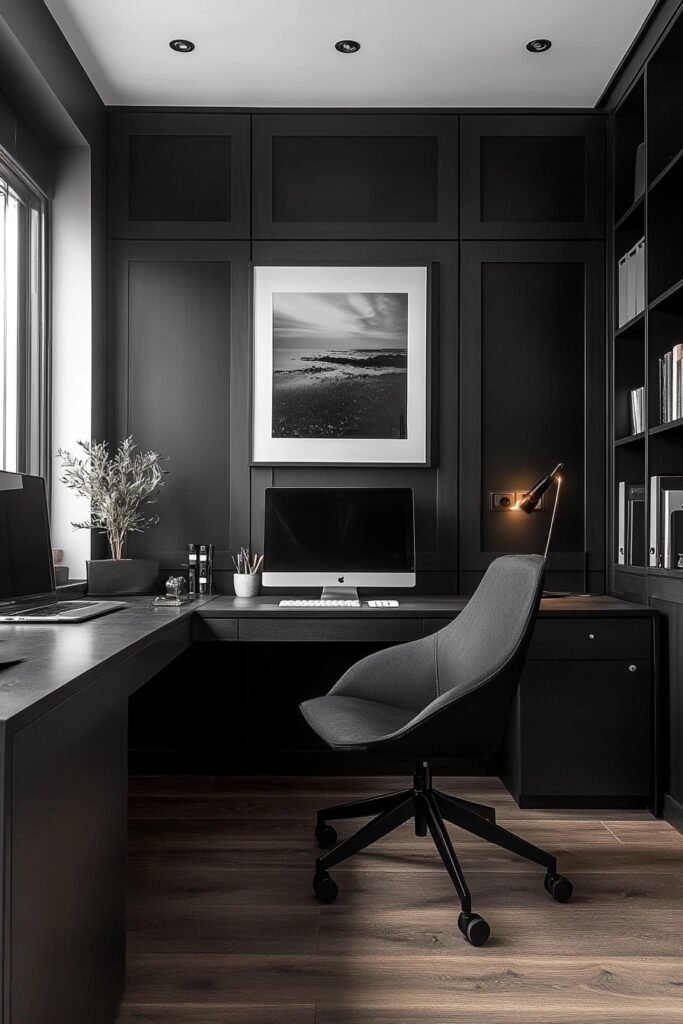 Monochrome Themed Office