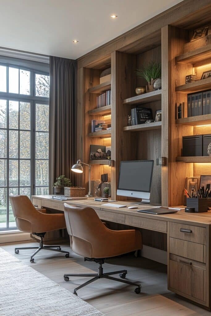 Multi-User Family Home Office Layouts