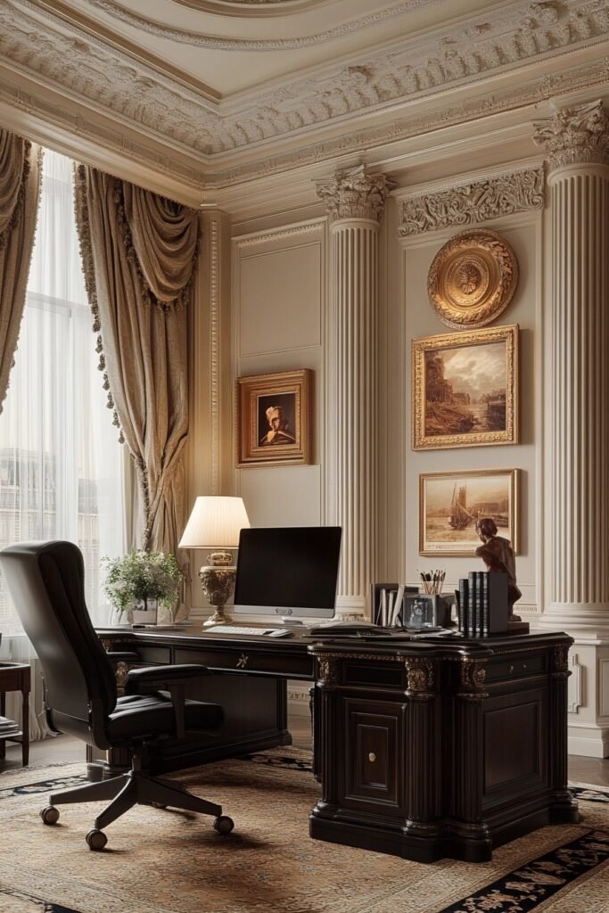 Neoclassical Inspired Workspace