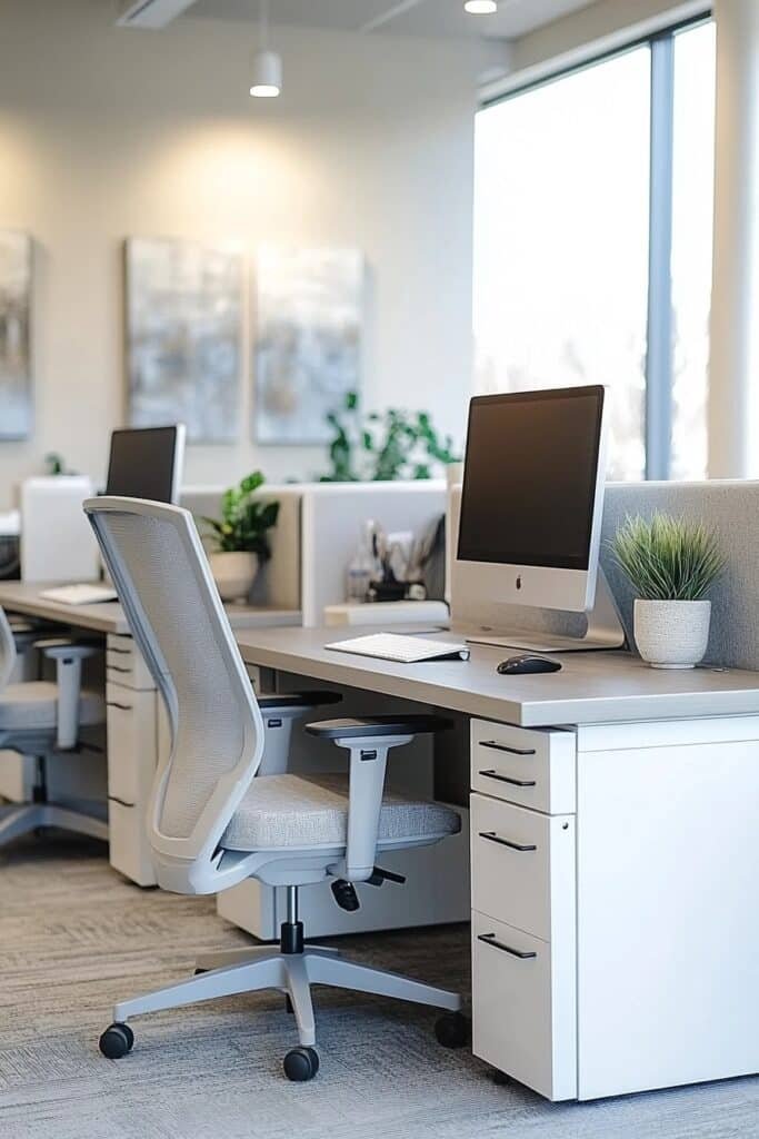 Neutral Tone Shared Workspace