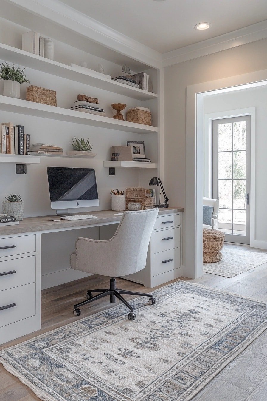 How to Create a Productive Apartment Home Office - Productive Home Office In Penthouse Apartment