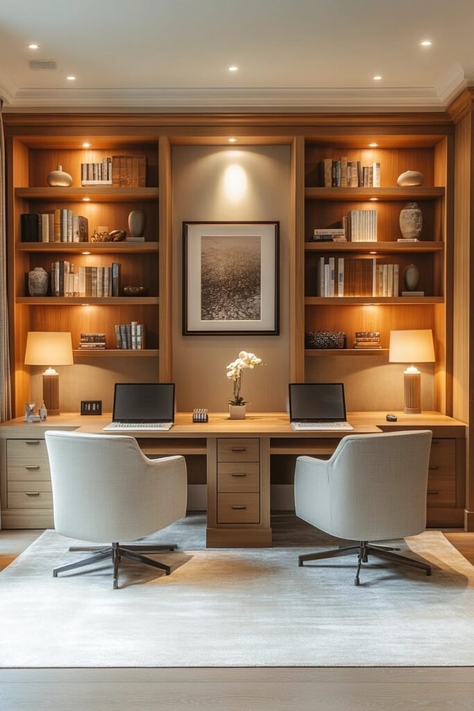 Open Plan Two-Person Study