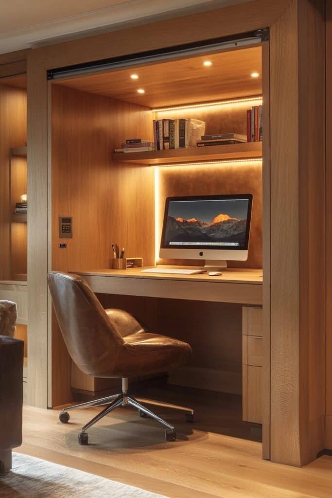 Pull-Out Desk Wardrobe Office